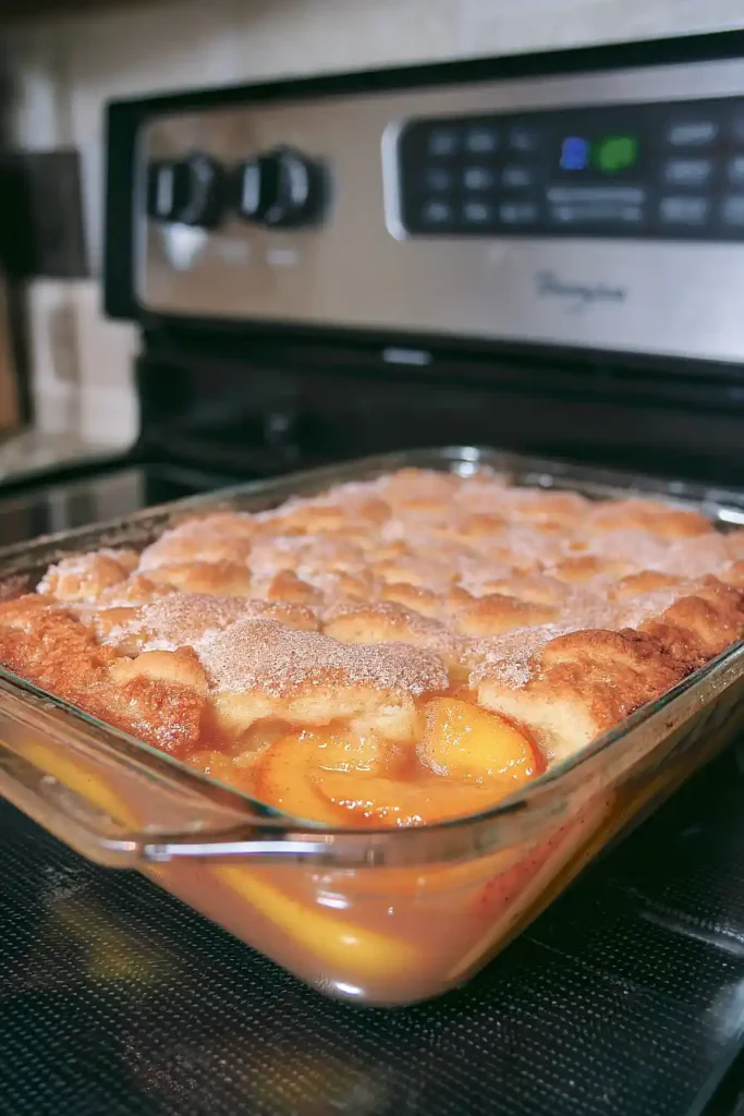 Triple Crust Peach Cobbler