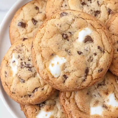s'mores stuffed cookies