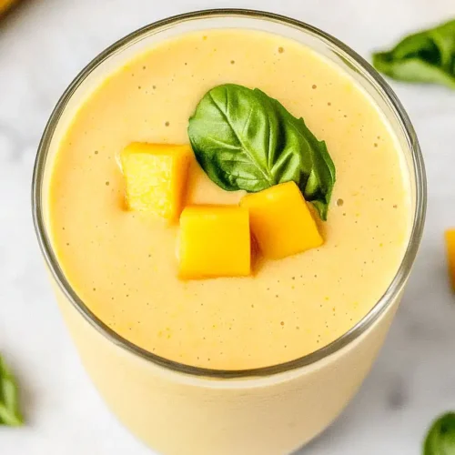 mango yogurt smoothie