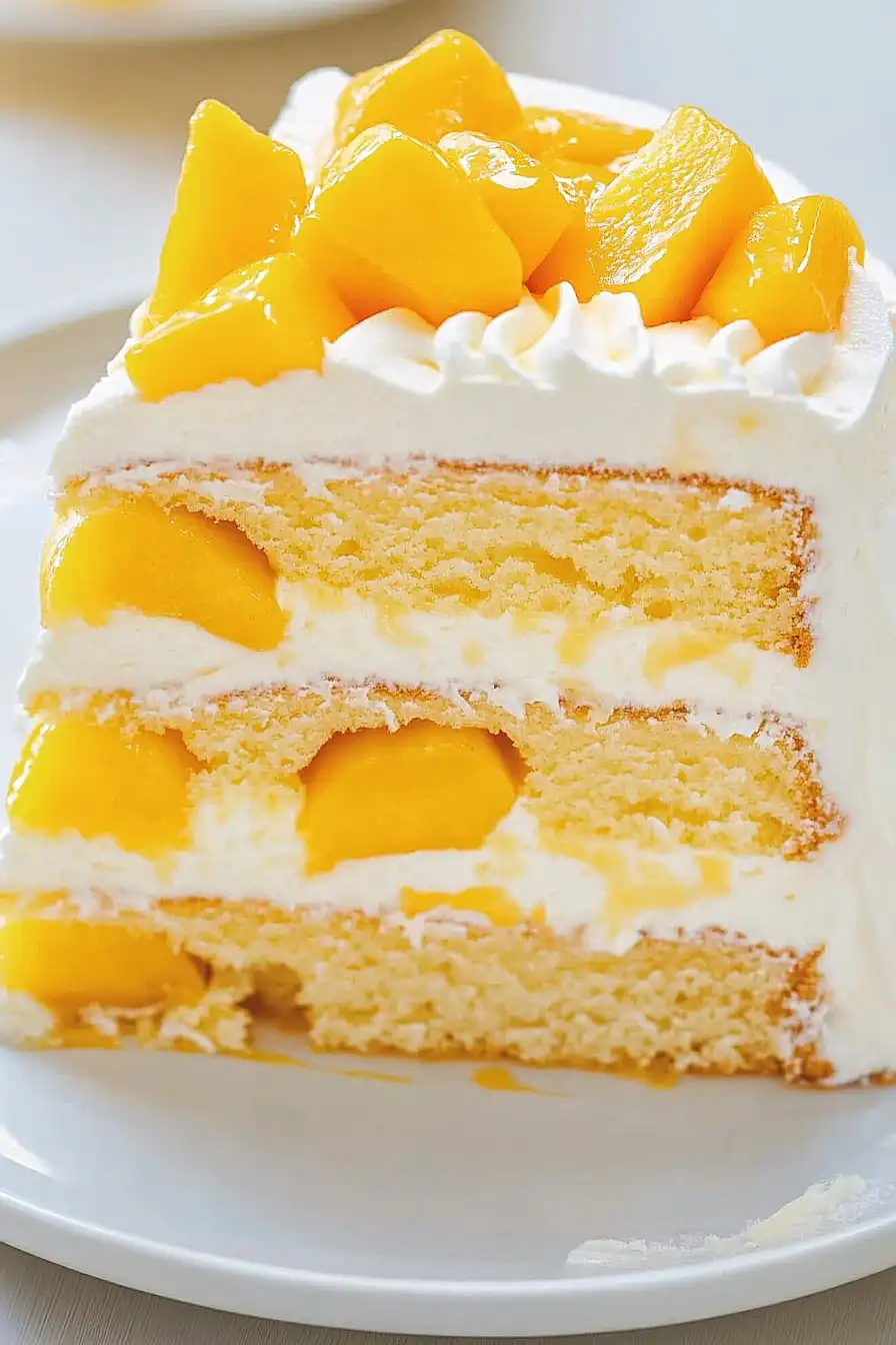mango vanilla cake