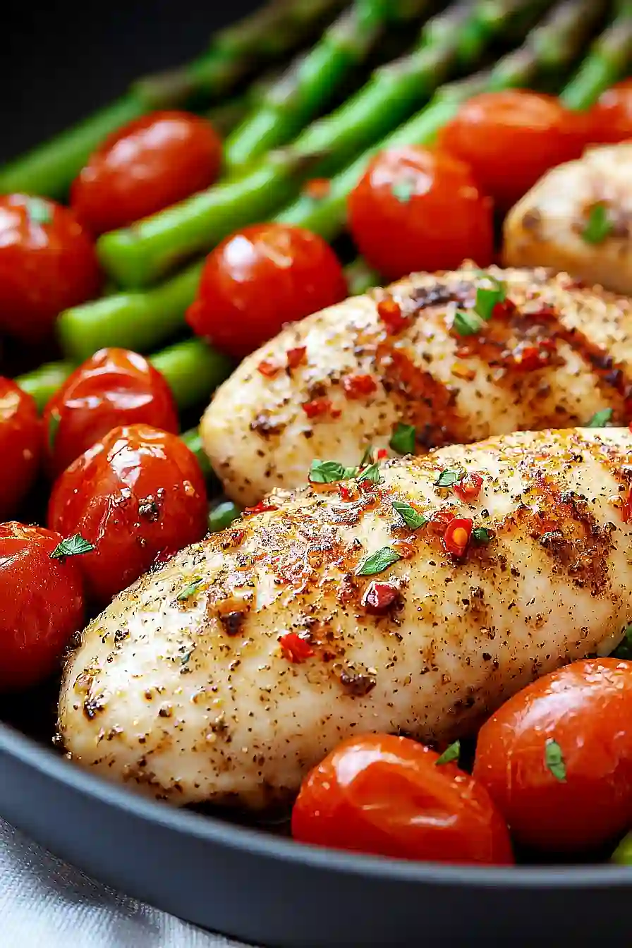 balsamic chicken with asparagus