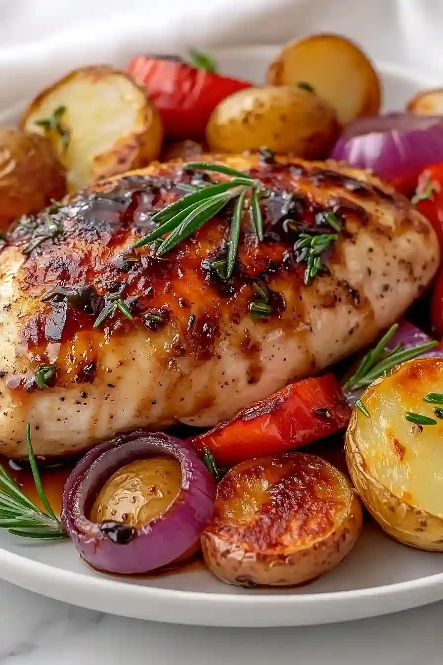 balsamic chicken with potatoes
