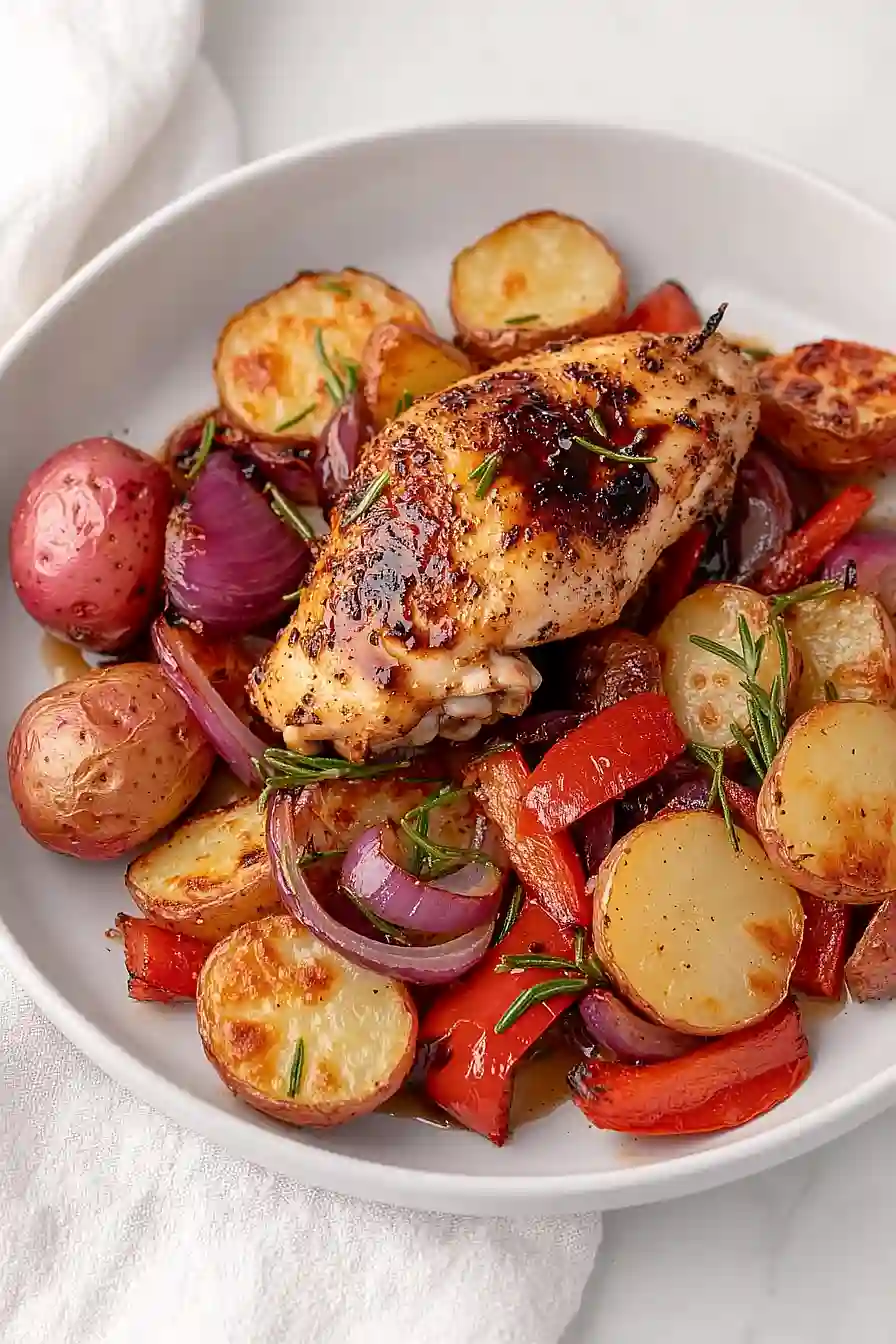 balsamic chicken with potatoes