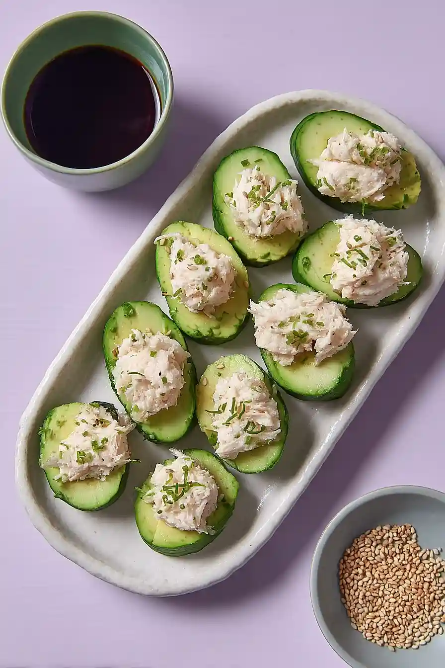 avocado cucumber sushi bites
