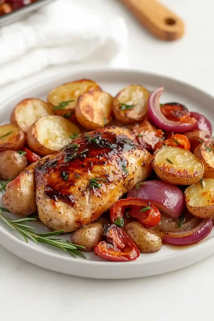 balsamic chicken with potatoes
