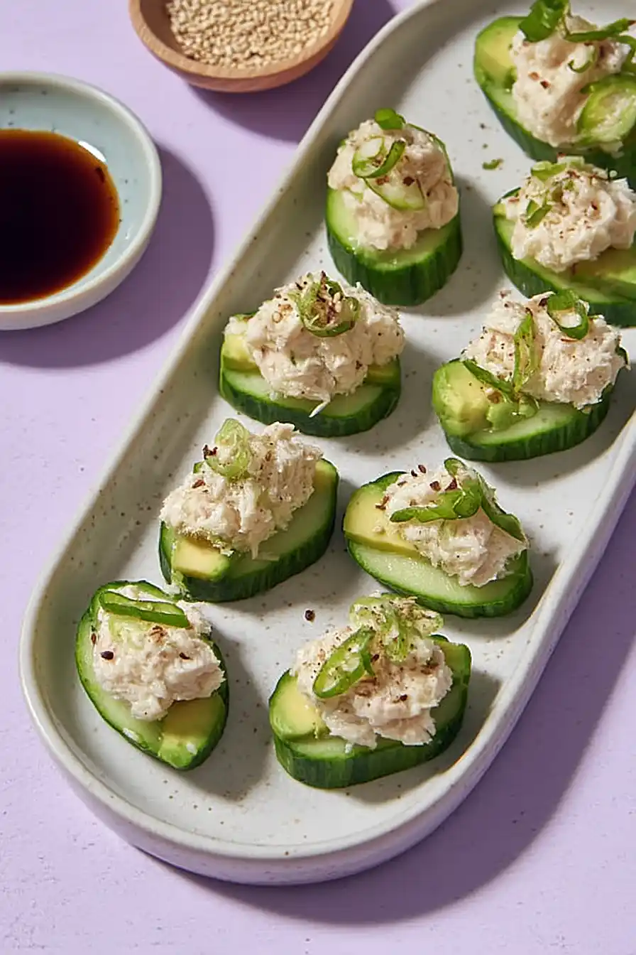 avocado cucumber sushi bites