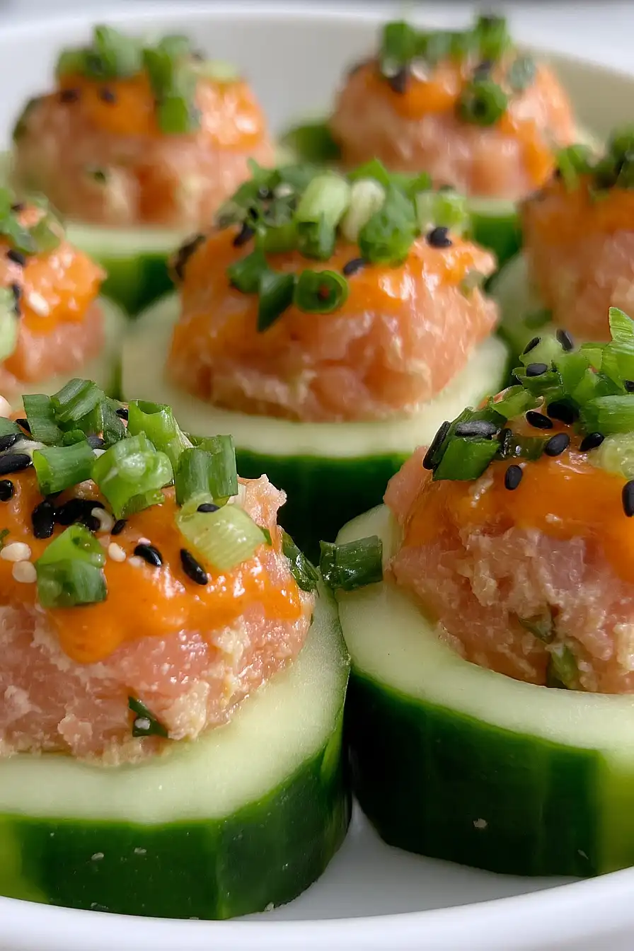 cucumber sushi bites