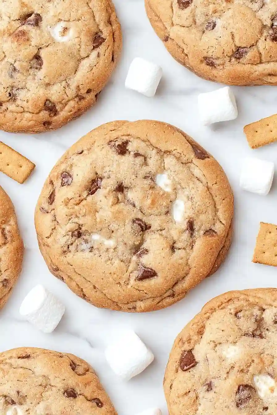 s'mores stuffed cookies