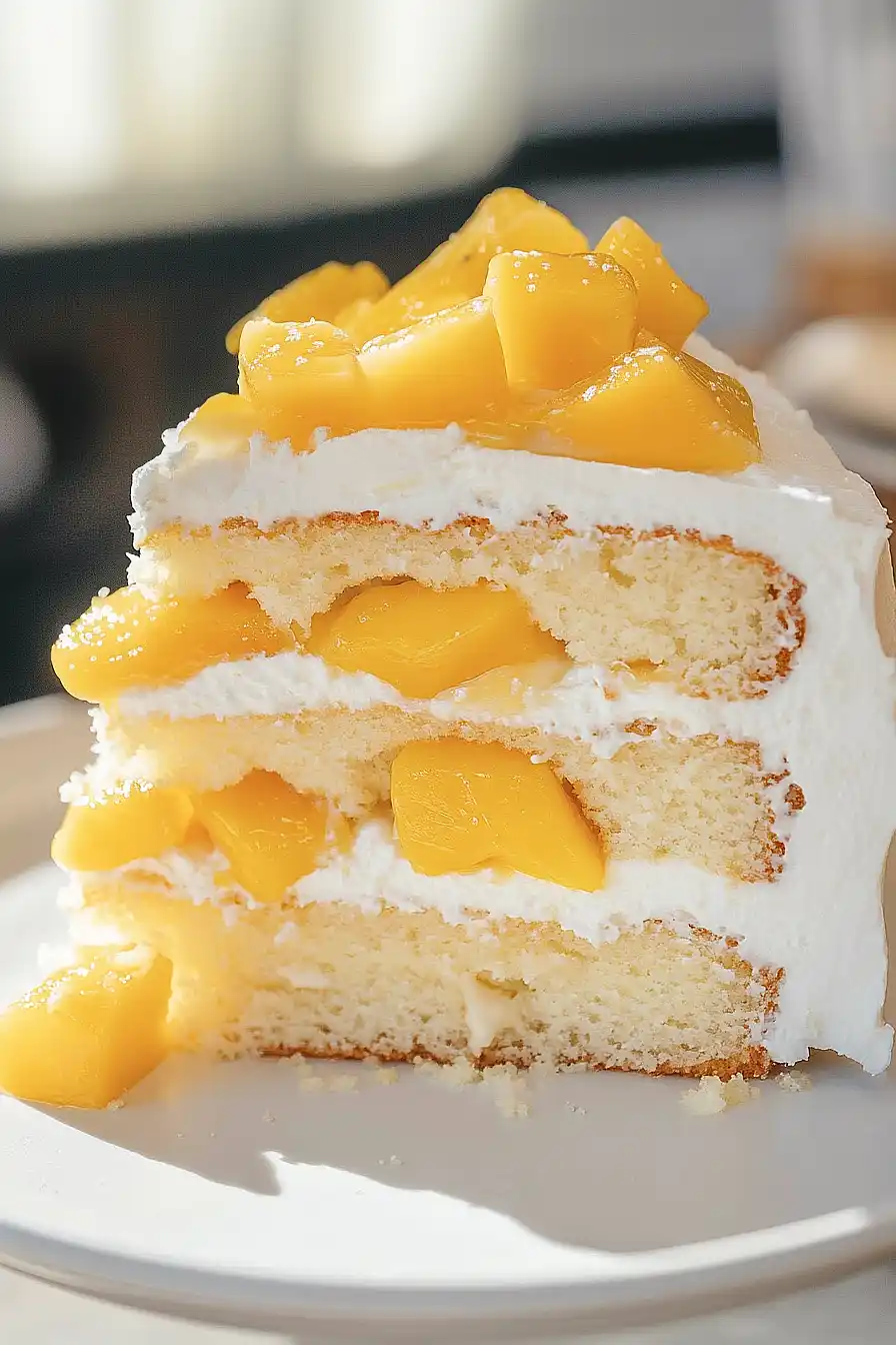 mango vanilla cake