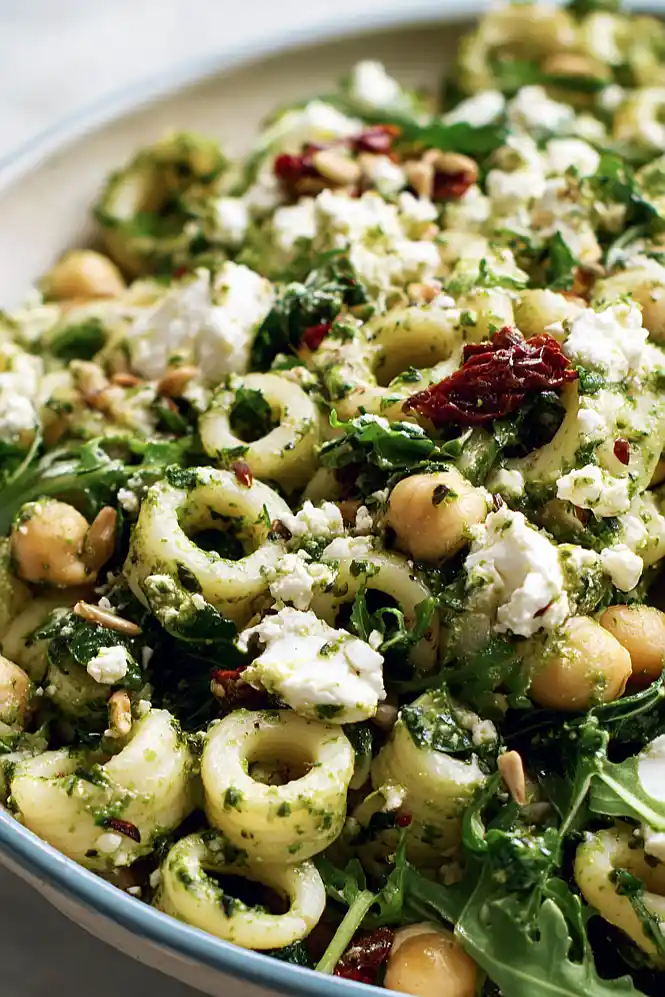 vegan kale pasta salad