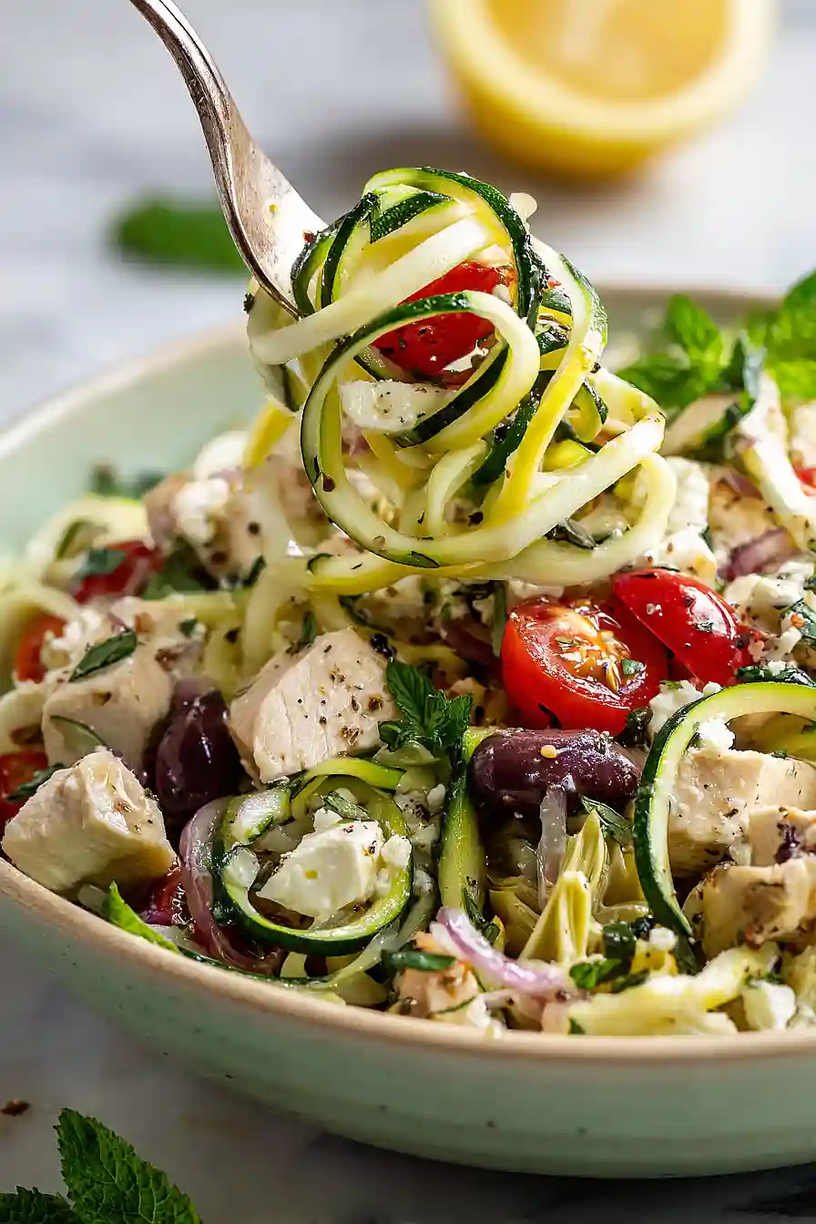 keto chicken pasta salad