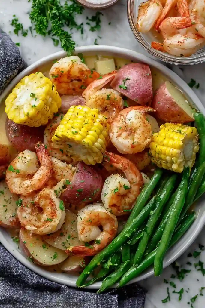 shrimp boil with vegetables