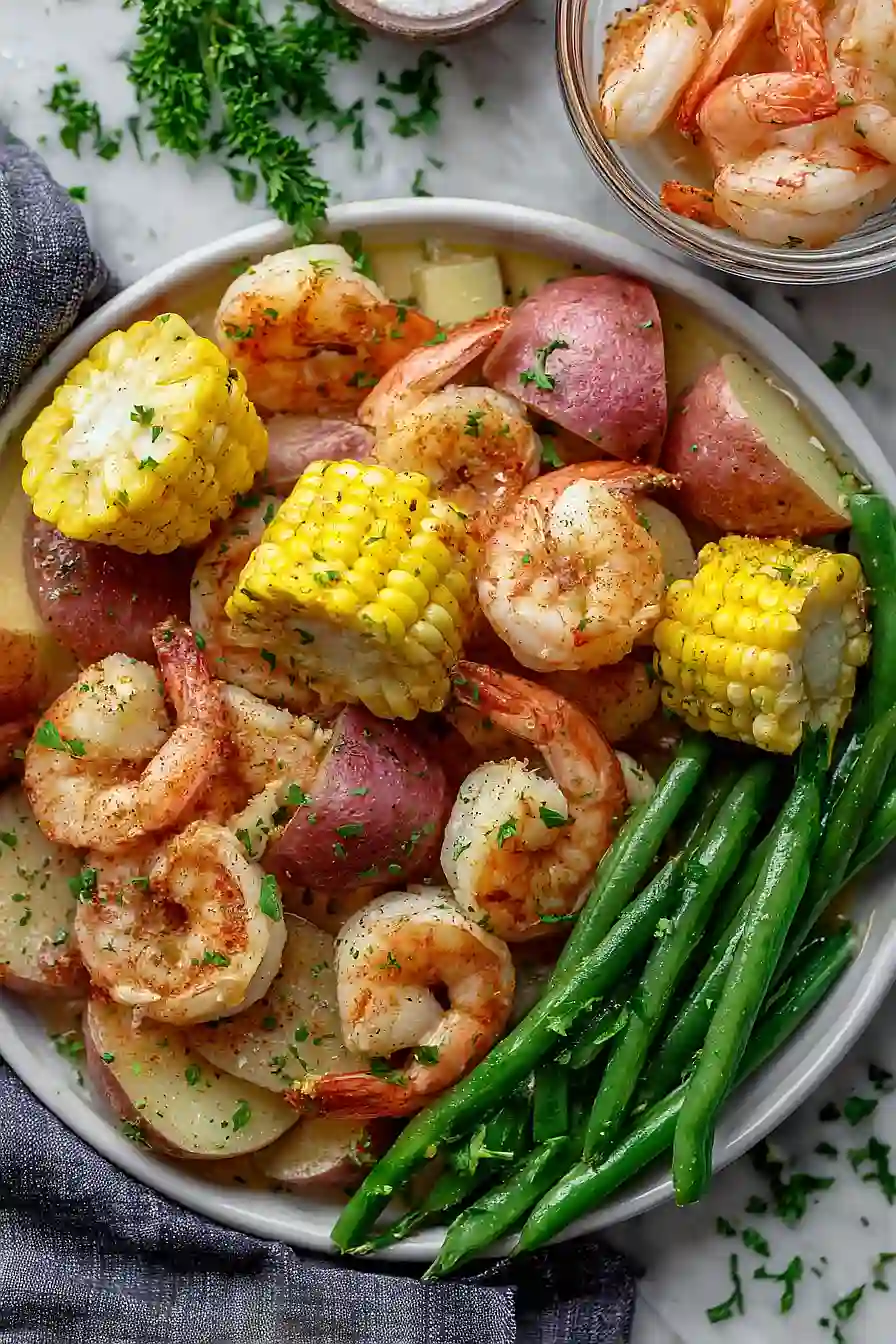 shrimp boil with vegetables