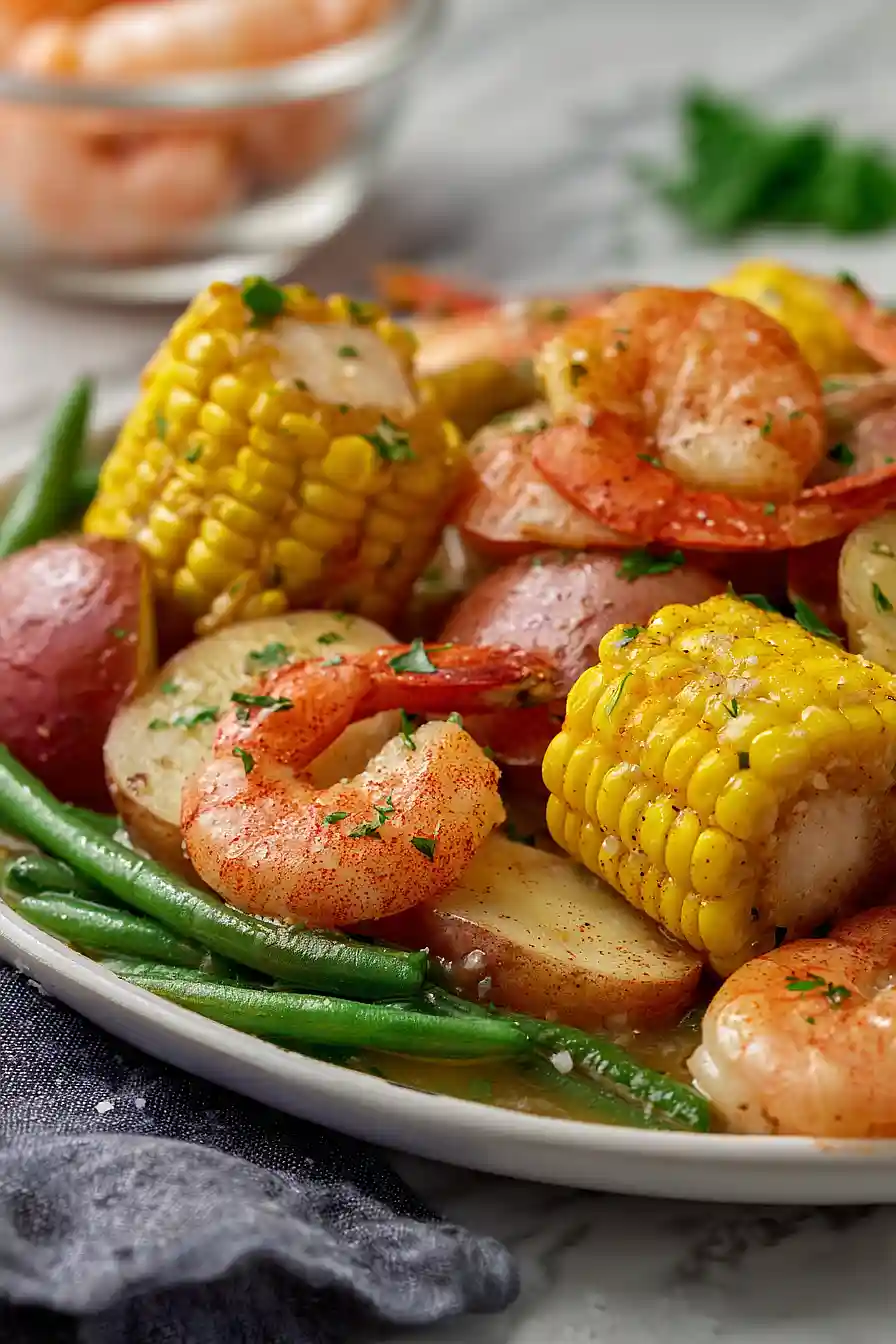 shrimp boil with vegetables