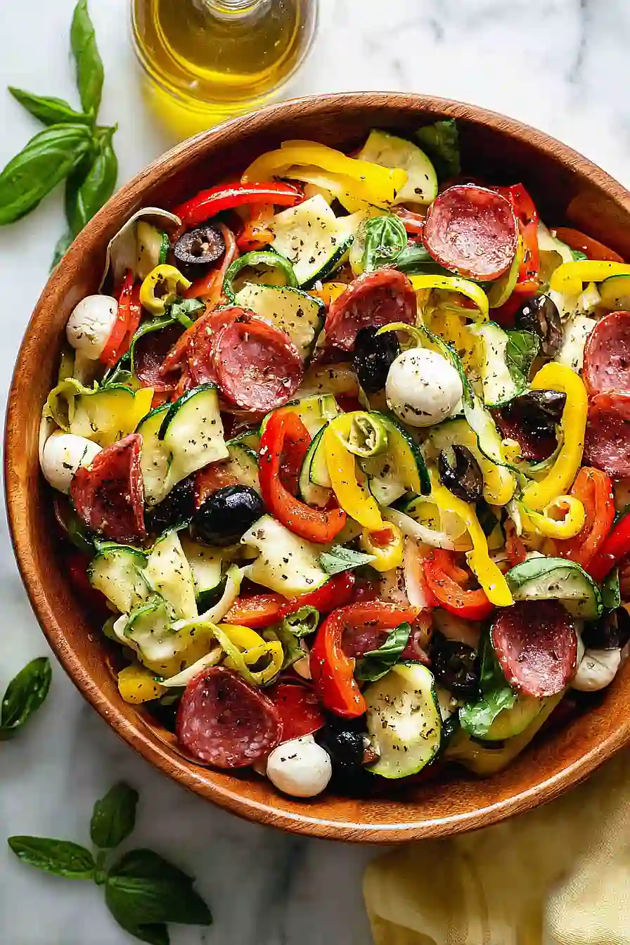 keto no pasta italian pasta salad